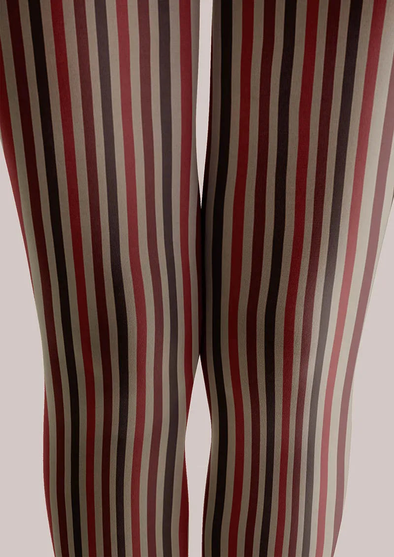 Geometric Art Soft Stripes Tights Hosiery Pantyhose