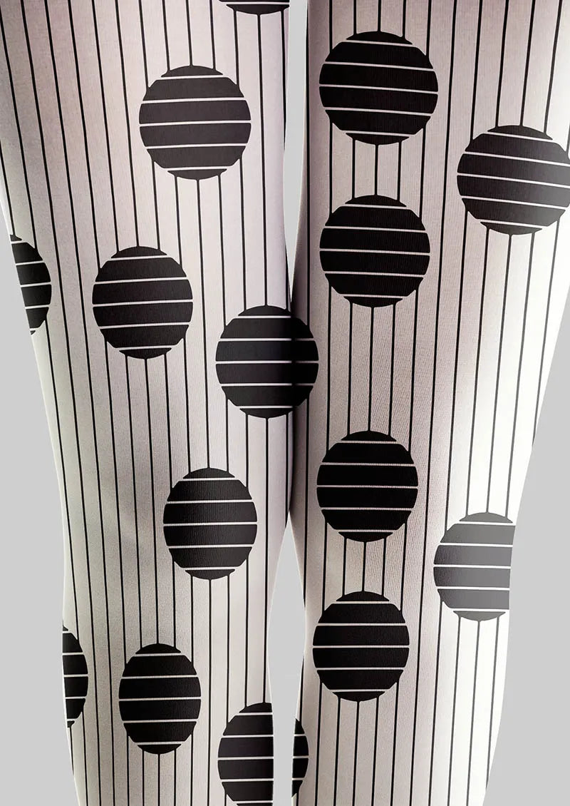 Pop Art Mono Dots Tights Hosiery Pantyhose