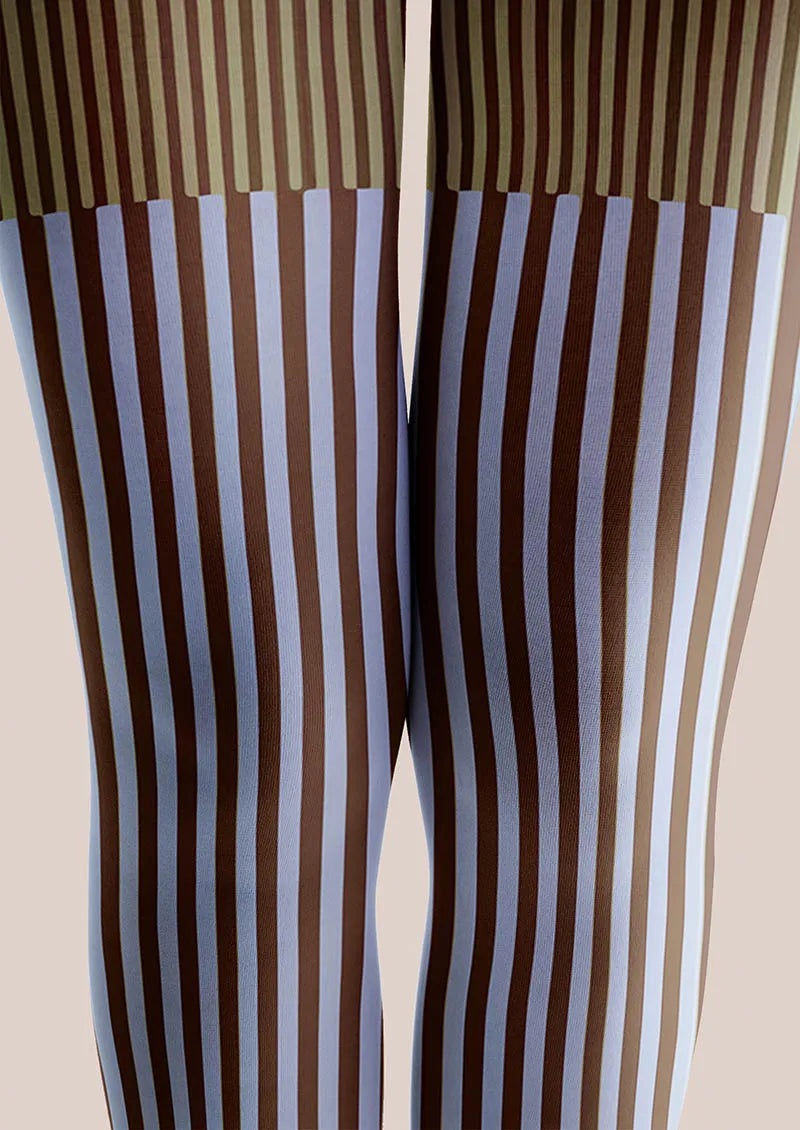 Geometric Art Retro Wave Tights Hosiery Pantyhose