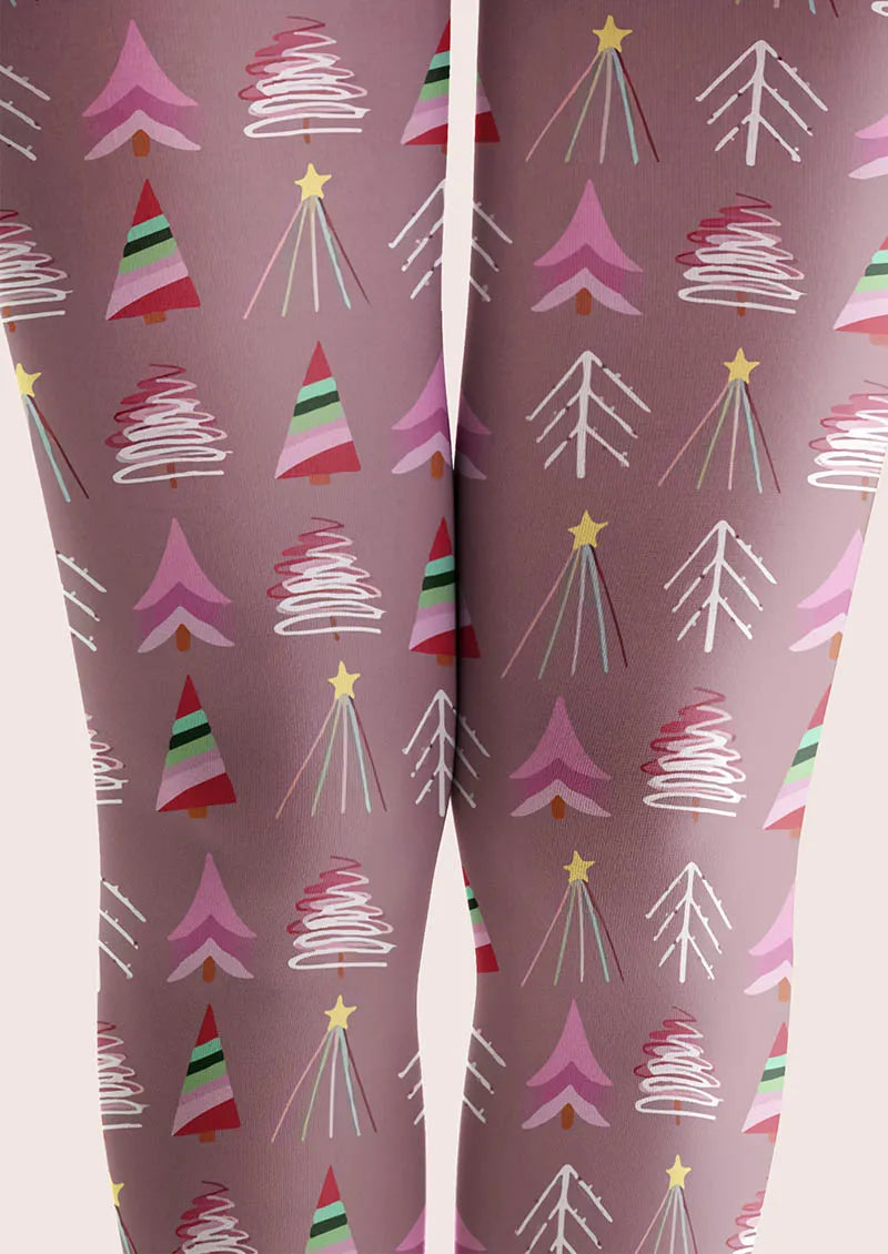 Christmas Fun Art Candy Sweetheart Tights Hosiery Pantyhose