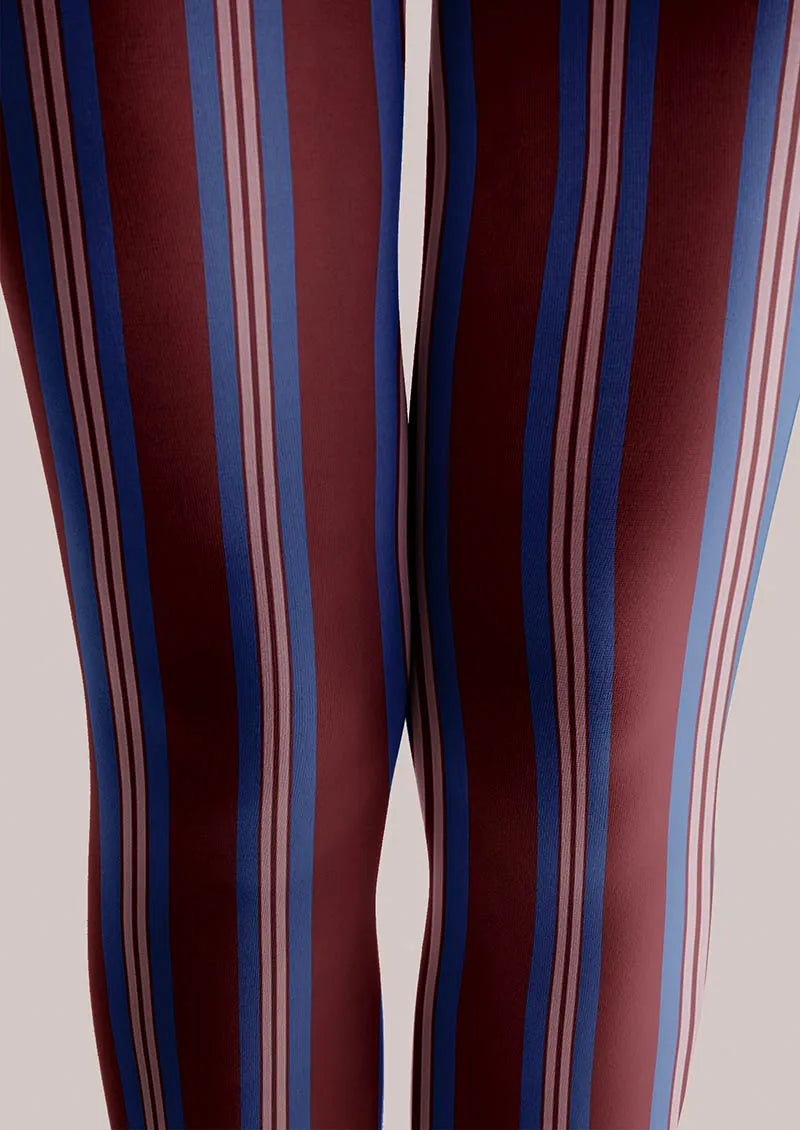 Geometric Art Vintage Groove Tights Hosiery Pantyhose