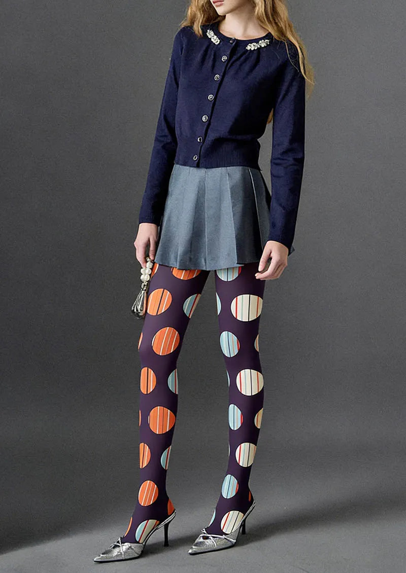 Rhythm Dots Tights Hosiery Pantyhose