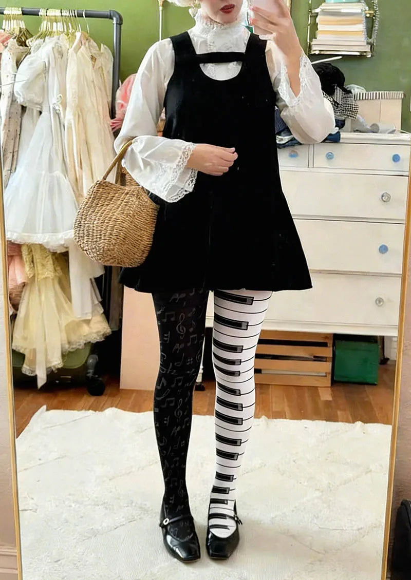 Musical elements Piano Keys Tights Hosiery Pantyhose
