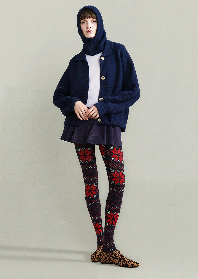 Christmas Fun Art Christmas Knitting Tights Hosiery Pantyhose