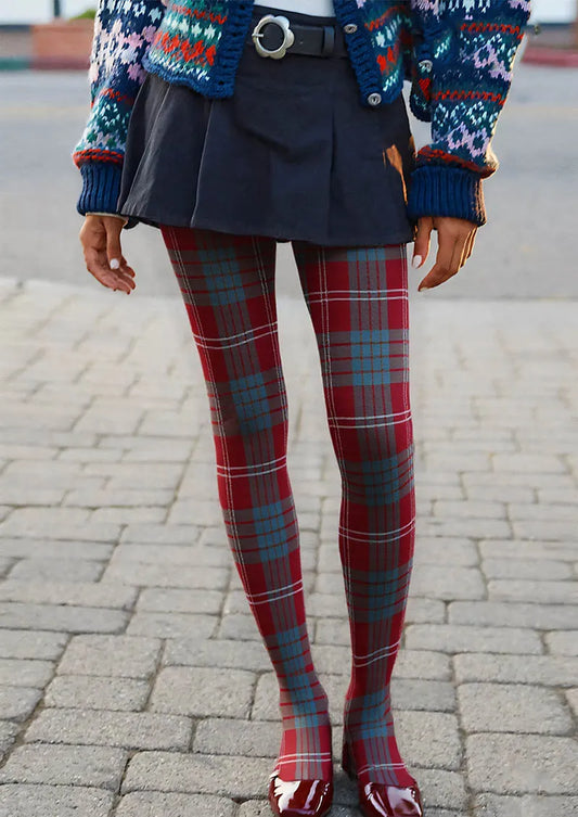 Twilight Plaid Tights Hosiery Pantyhose