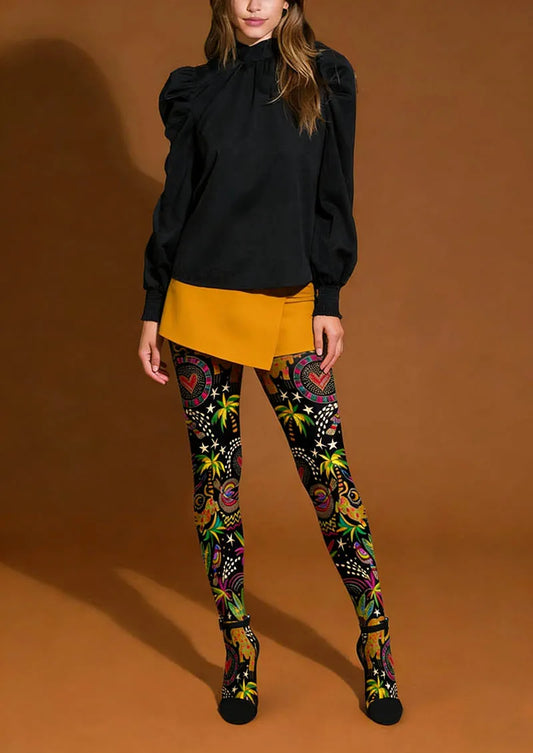 Mystic Tropical Night Tights Hosiery Pantyhose