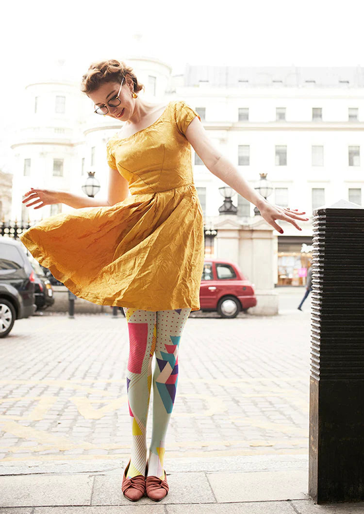 Pop Art Distortion Tights Hosiery Pantyhose