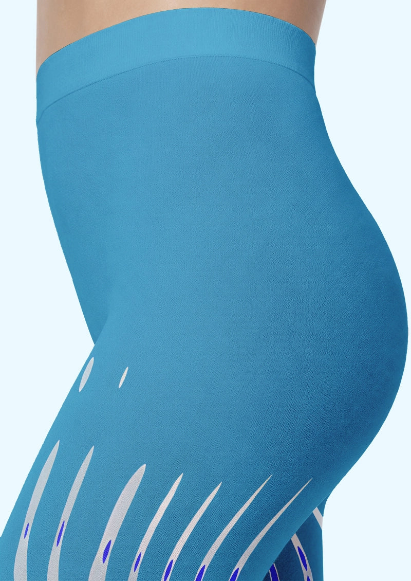 Oceanic Dot Gradient Footless Tights Hosiery Leggings